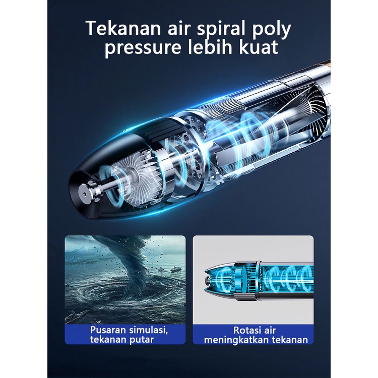 Pistol air bertekanan tinggi portable yang dapat disesuaikan/alat pembersih mobil/cocok untuk taman &amp; halaman &amp; Mobil/mesin cuci tekanan tinggi otomatis