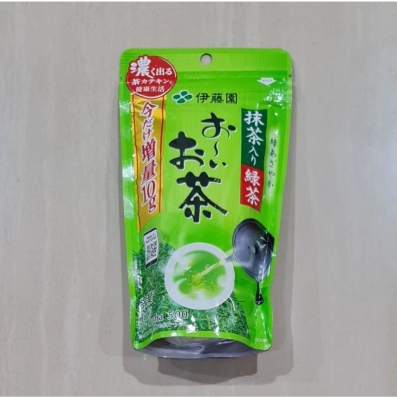Itoen Ito En Oi Ocha 500 Japanese Green Tea Sencha Matcha Blend 100 Gram