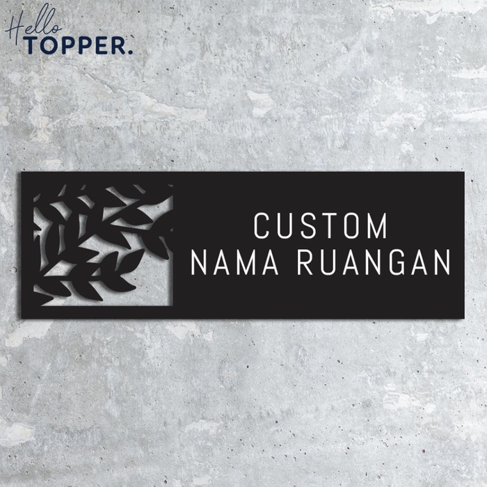 

CUSTOM NAMA RUANGAN SIGNAGE AKRILIK SIGN BOARD ACRYLIC PAPAN DAUN