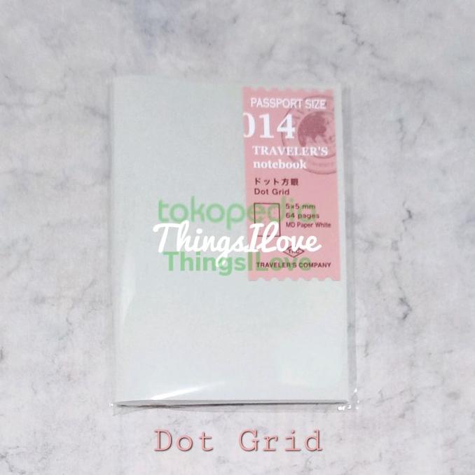 

MIDORI TRAVELER'S NOTEBOOK PASSPORT REFILL - 014 DOT GRID - AUTHENTIC