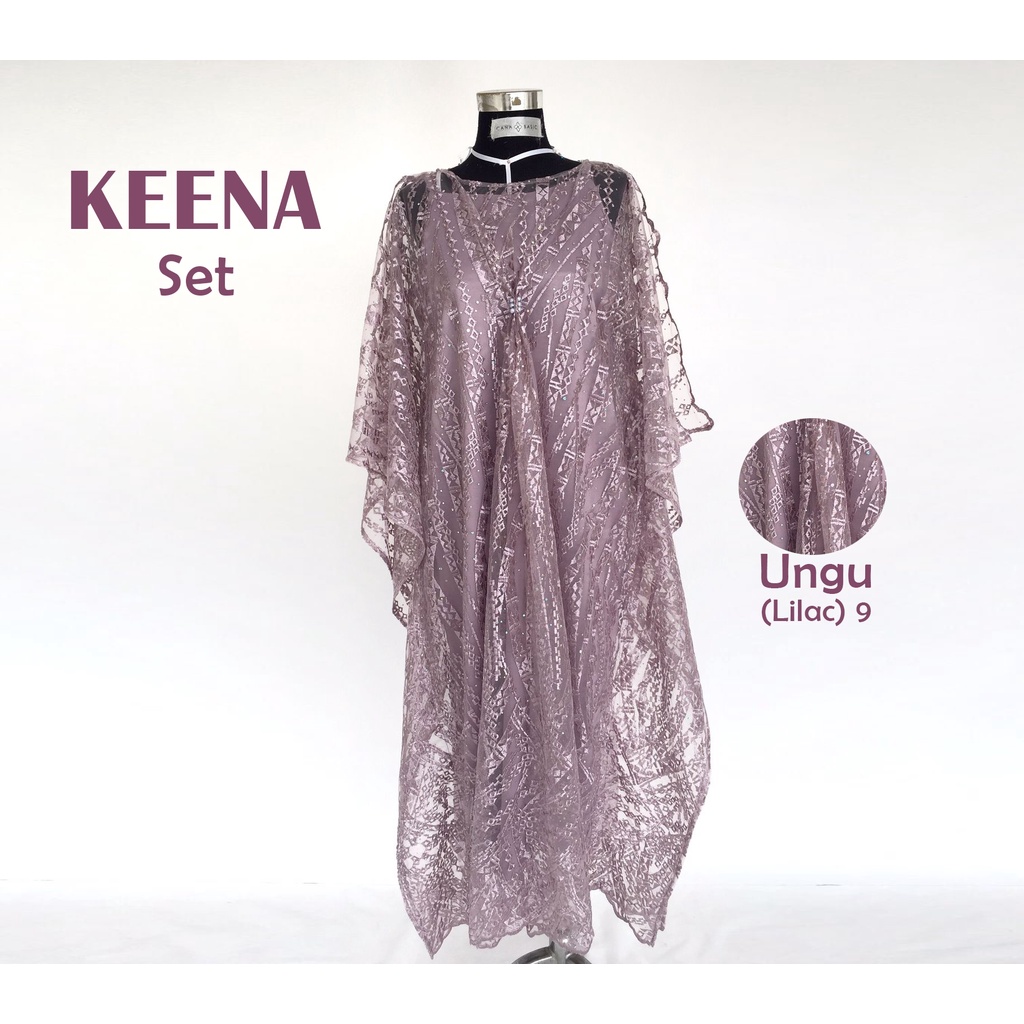 Keena kaftan Set Tile Bordir Dress