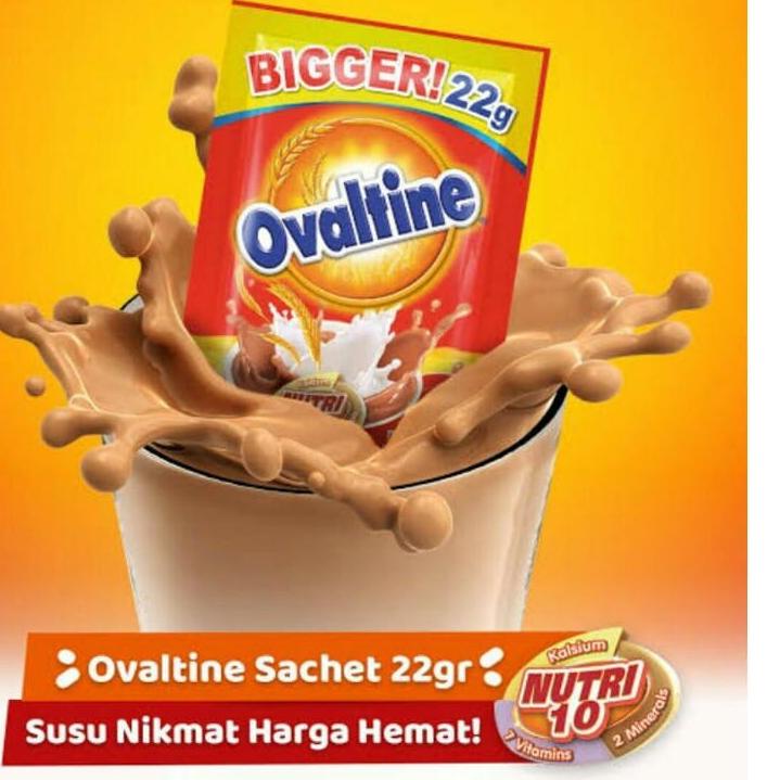 

Ovaltine sachet 1 renceng / 10 pcs x 22 gram Impor Thailand HALAL MUI