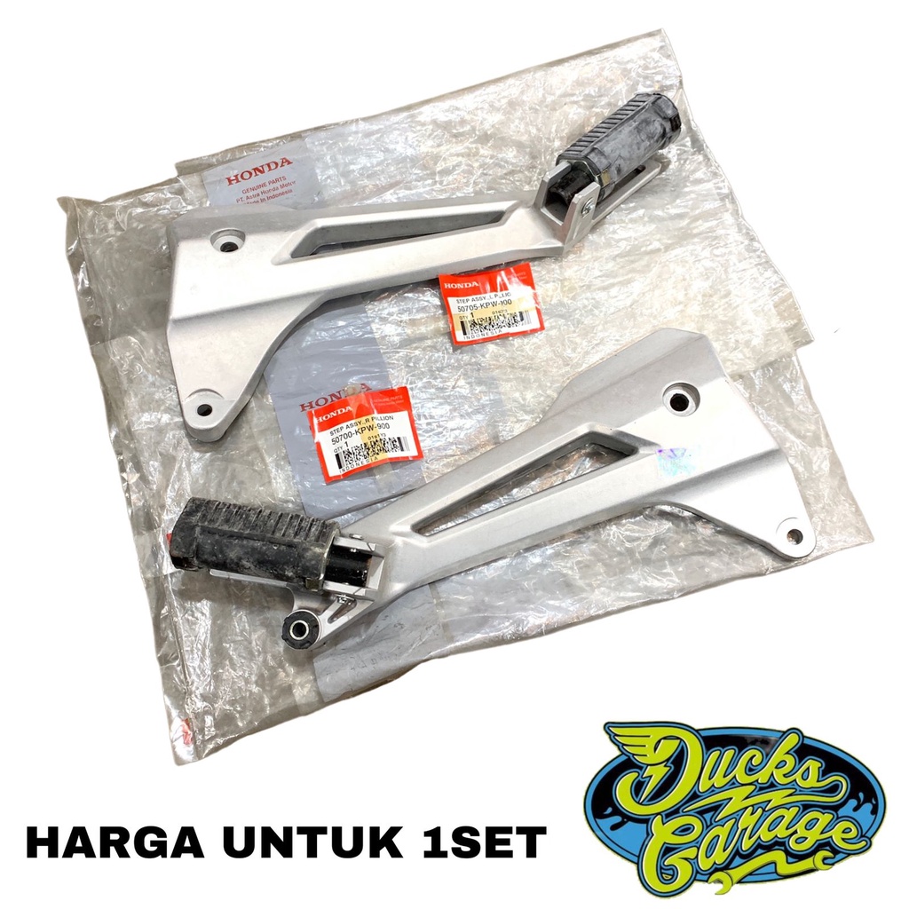 Besi Dudukan Step Belakang Set Assy Honda Kirana Original Silver