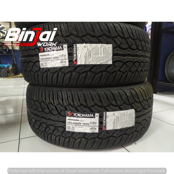 BAN MOBIL MADE IN JAPAN BERKUALITAS YOKOHAMA PARADA SPEC X-PA02 255 45 R20