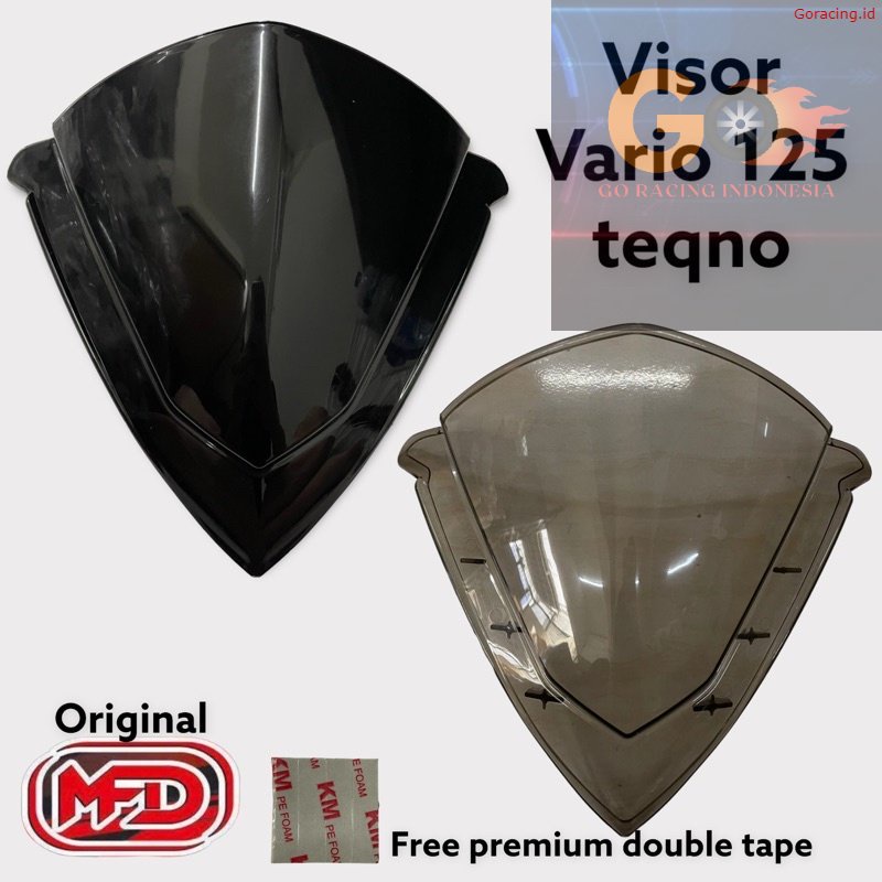 GR visor honda vario techno 125 BLACK by MFD Ori