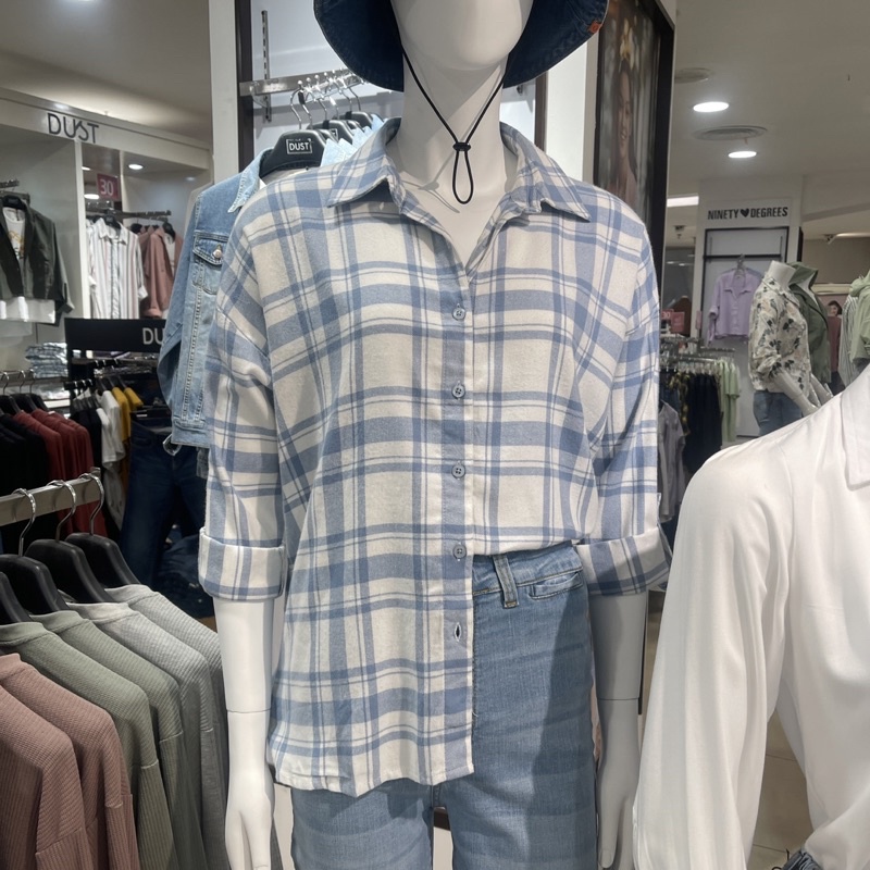 SALE Kemeja wanita kotak-kotak DUST (S-XXL)