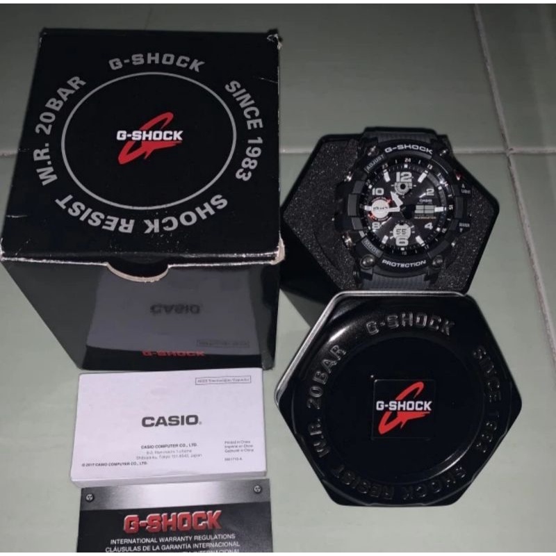 Casio G-Shock GWG-100 1a8jf Mud Master Solar Movement Original 100%