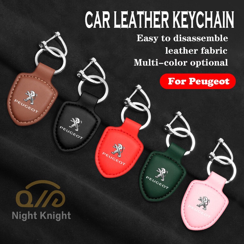 Gantungan Kunci Mobil Kreatif Alloy Metal Keyring Gantungan Kunci Ring Hadiah Untuk Peugeot Logo206 207 307 4008 Rcz5008