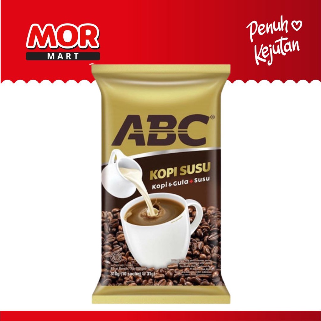 

ABC Kopi Gula Susu Coffee Milk Sachet Bubuk 10s x 30 gr