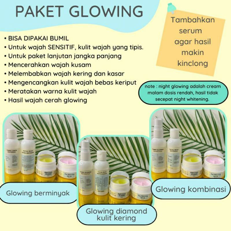Paket Glowing Bumil Cream Pemutih Wajah Tipis Kulit Sensitif RMK