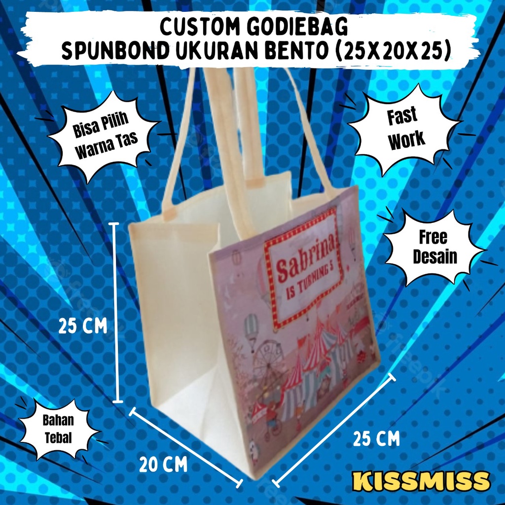 

Custom Ukuran Kotak Mika Bento 25x20x25 Goodiebag Souvenir Tas Ulang Tahun Anak, Aqiqah, Thedak Siten