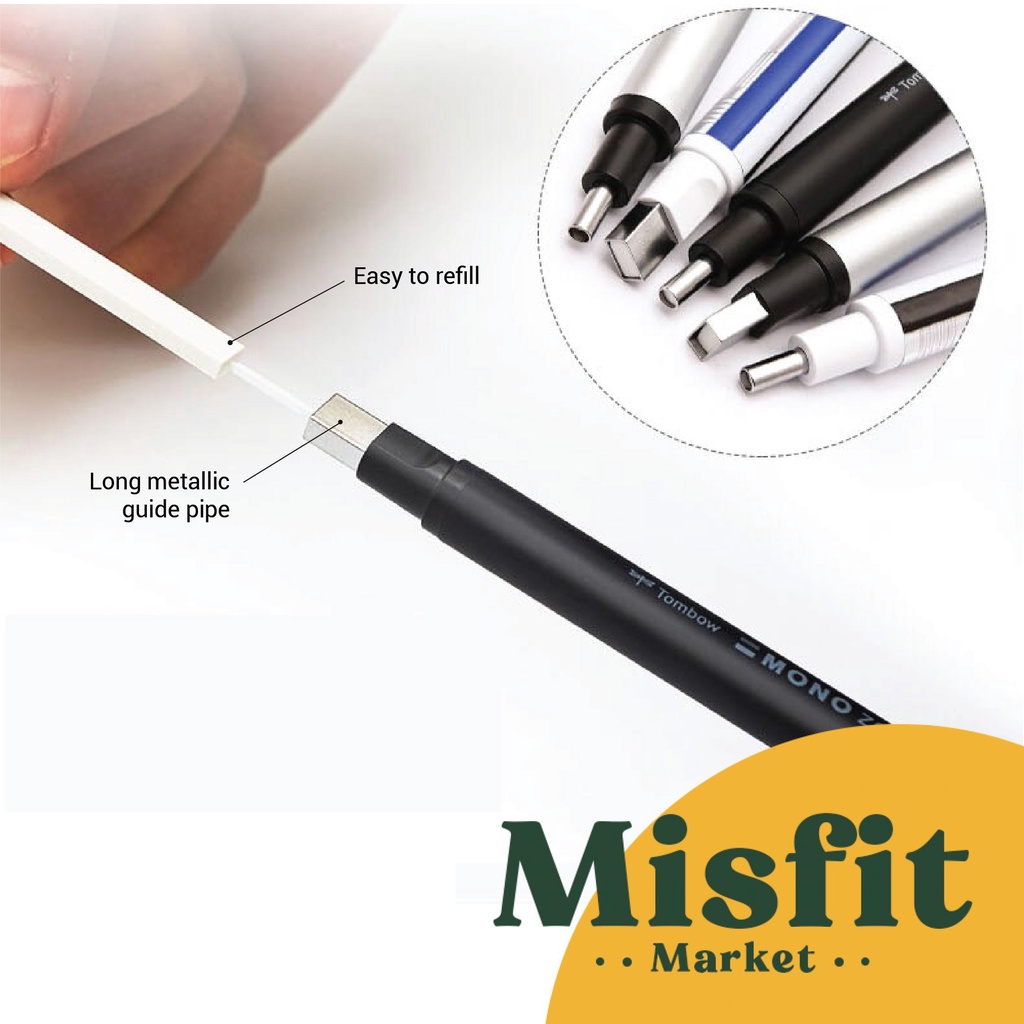 

D3W! Tombow Mono Zero Eraser Pencil Penghapus Pensil Elastis Pen Bentuk Pena