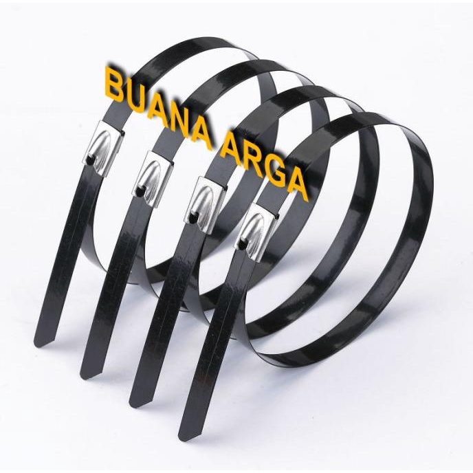 

Kabel Ties Stainless Steel 200mm Cable Epoxy Full Coated Ball Lock ZIP