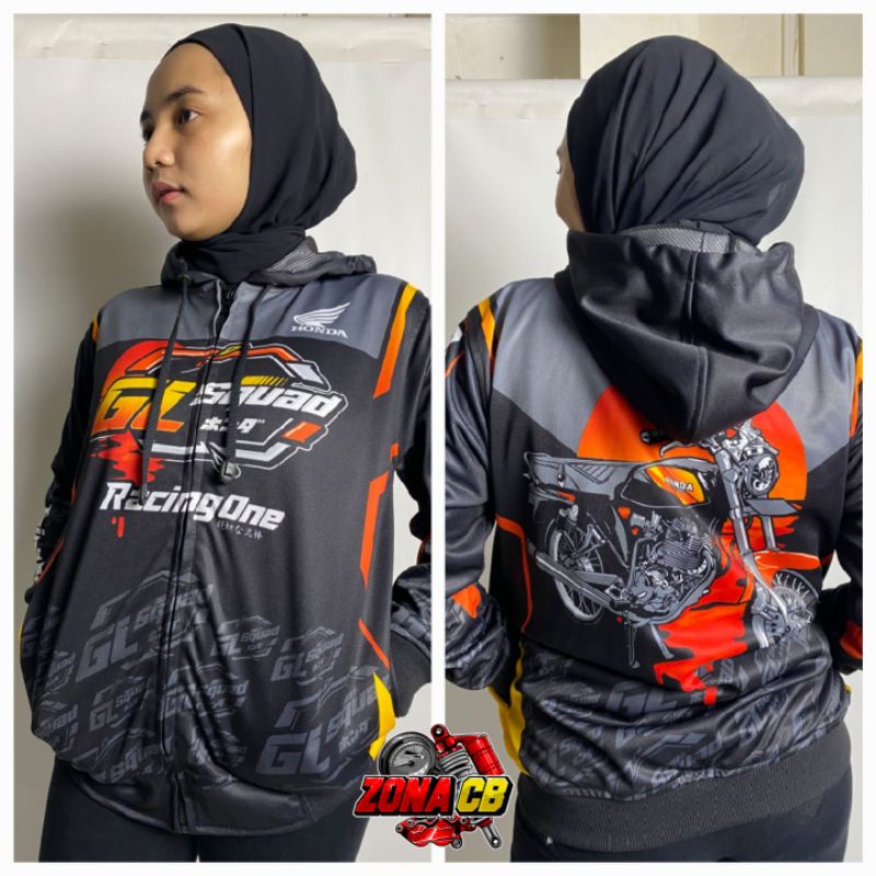 jaket gl squad gank desain full printing / jaket gl kotak glpro glmax neotech racing series