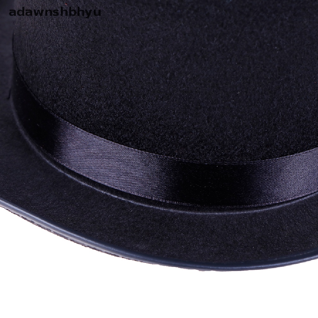 Adawnshbhyu Topi Hitam Top Hat Magician Costume Tuxedo Mat Hatter Wedding Natal Pesta Formal ID