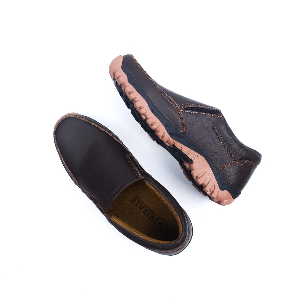 Sepatu Slip On Kulit Pria Model Casual Semi Boot Mamojo Store LEGEND