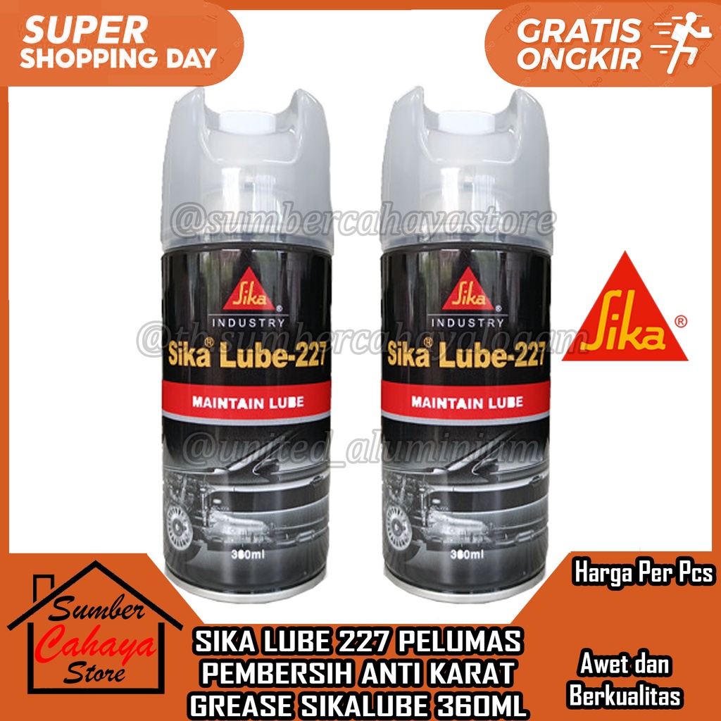 PELUMAS RANTAI SEPEDA MOTOR SIKA LUBE 227 PELUMAS OLI RANTAI PEMBERSIH ANTI KARAT GREASE SIKALUBE 36