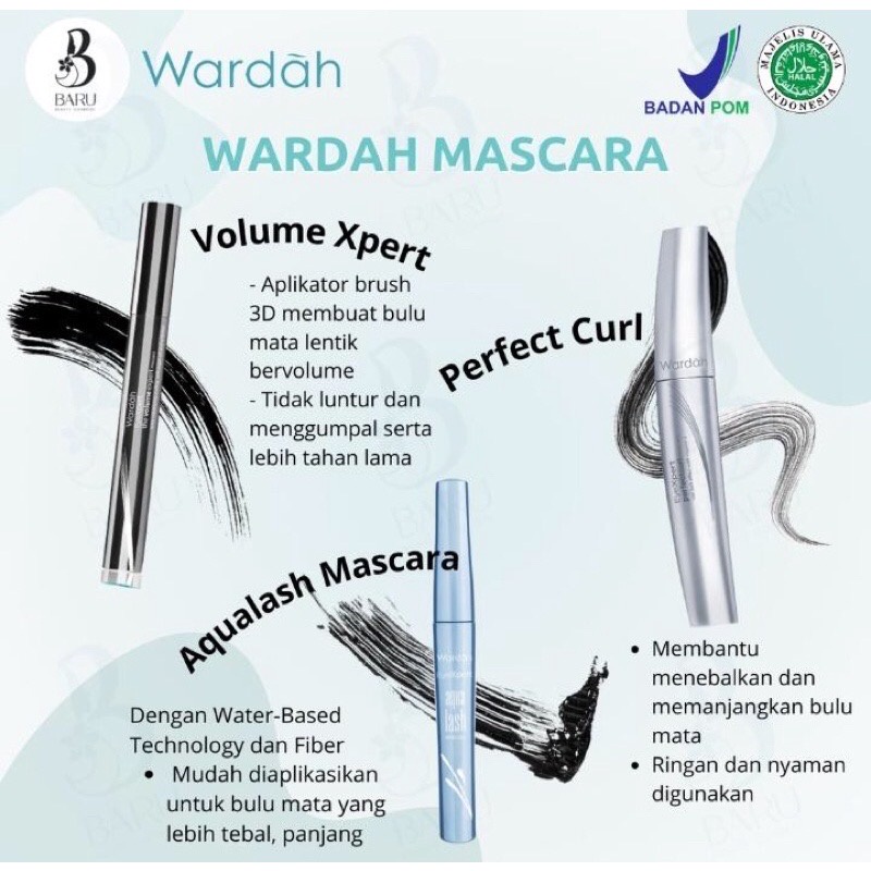 WARDAH EyeXpert Series Indonesia / Eye Makeup Remover Eyeliner Eyebrow Pencil Matic Brow Definer Optimum Hi-Black Liner Perfect Precision Liner Liftlast Waterproof The Volume Expert Mascara / Pen Pensil Alis Mata Maskara / Cosmetic Make Up / Xpert Expert