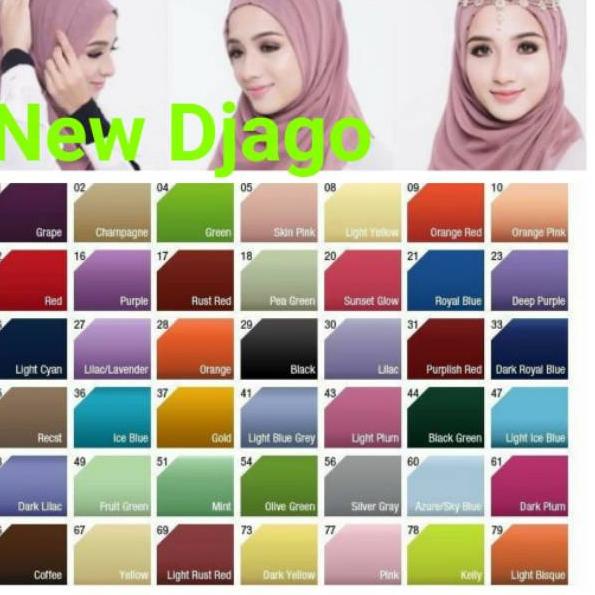 ㄾ Grosir Hijab Paris Polos segi empat Halus ㆁ