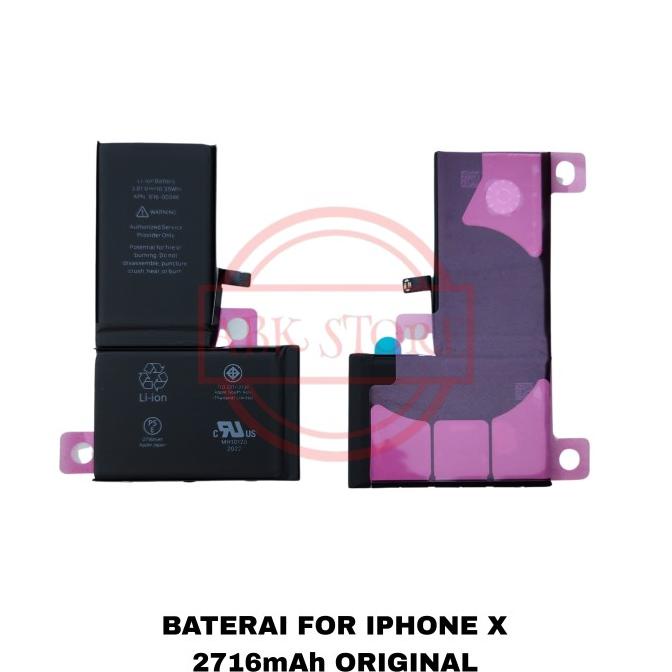 [Bisa COD] Batre Batere Baterai Battery apple iphone X 2716mAh Original 100%