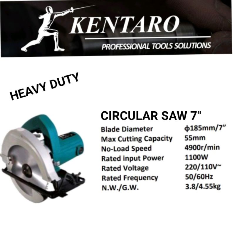 circular Saw 7&quot; heavy duty kentaro Japan quality