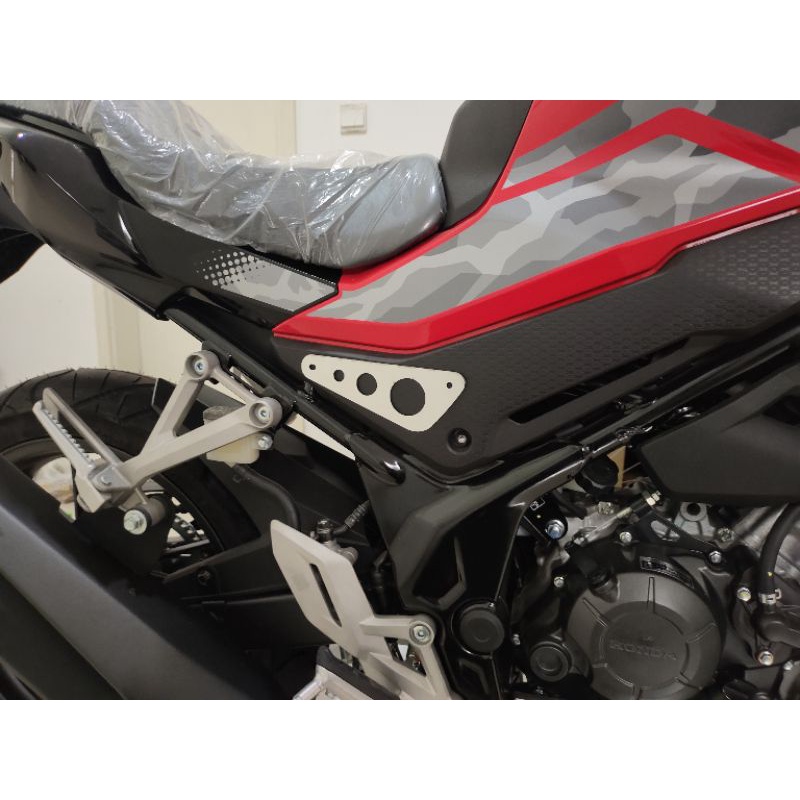 RK variasi cb 150x paket garnish aksesoris visor winshield muffler cb150x