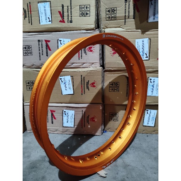 OBRAL VELG CHAMP 250 RING 17 GOLD KULIT JERUK