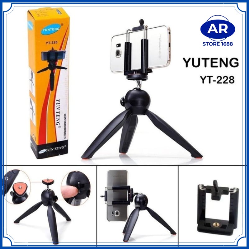 TRIPOD YUNTENG YT228 - TRIPOD YUNTENG MINI YT-228 FREE HOLDER U