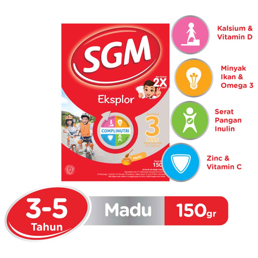 SGM Eksplor 3+ Madu 150 gram