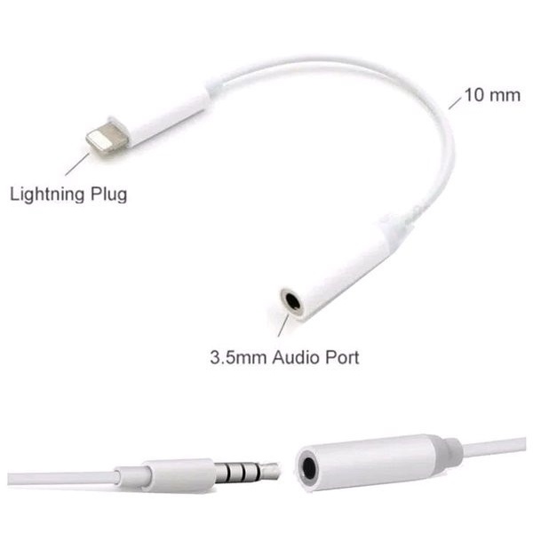 Converter Audio Headset iPhone Lightning To Jack 3.5mm