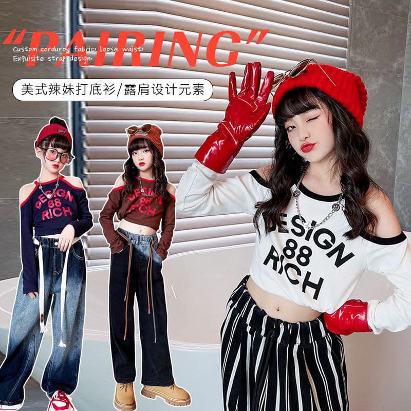 [JEWELS KIDS] HANYA ATASAN/ LYNELLE DESIGN TOP /ATASAN ANAK CROP TOP IMPORT/ BAJU ANAK CROP KOREA/BA