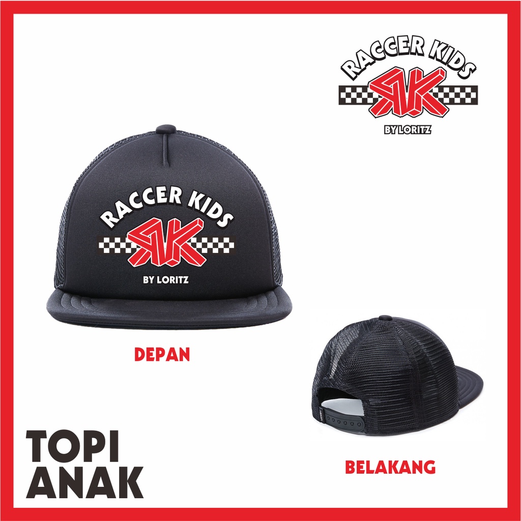 TOPI ANAK BMX / PUSH BIKE ORIGINAL RACCER KIDS BY LORITZ