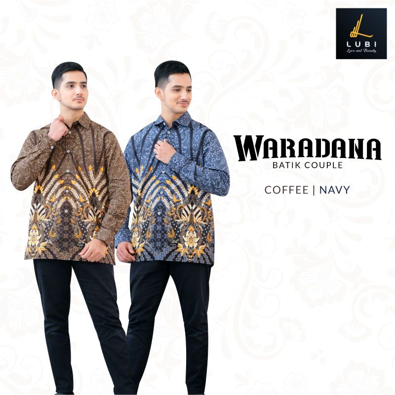 kemeja batik pria couple waradana lubi