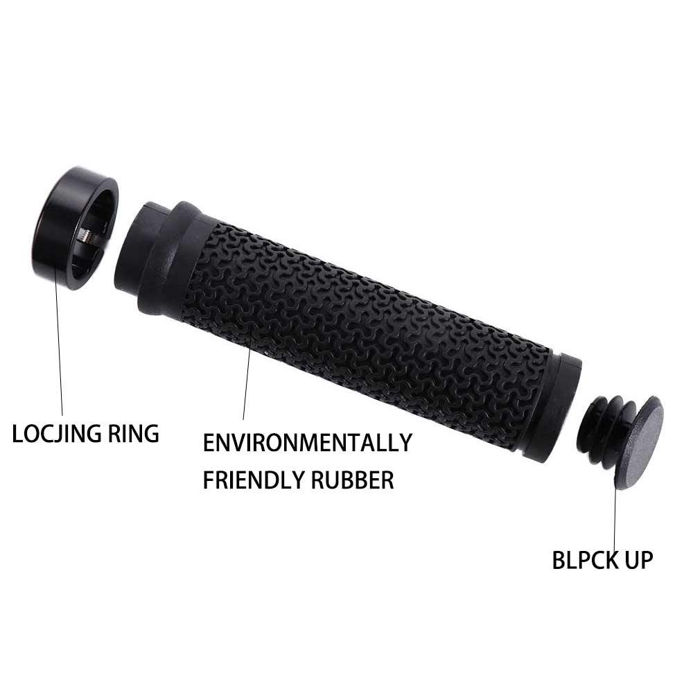 Lanfy Grip Sepeda Bersepeda Shock-Proof Sepeda Jalan MTB Grips Lock On Anti-Slip Bike Stang Cover