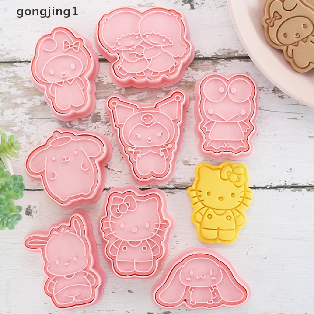 Ggg 8Pcs /set Cetakan Biskuit Kartun Cetakan Kue Kering Cetakan Kue Kering DIY Cookie Cake Decorag Tool ID