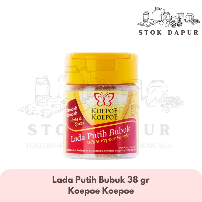 

Lada Putih Bubuk 38 gr Koepoe Koepoe