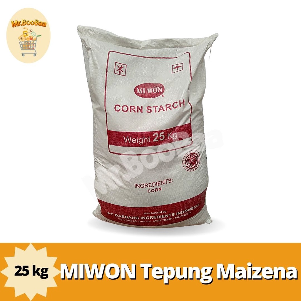 

MIZENA MIWON Tepung Maizena 25kg - Tepung Jagung - Corn Starch 25 kg