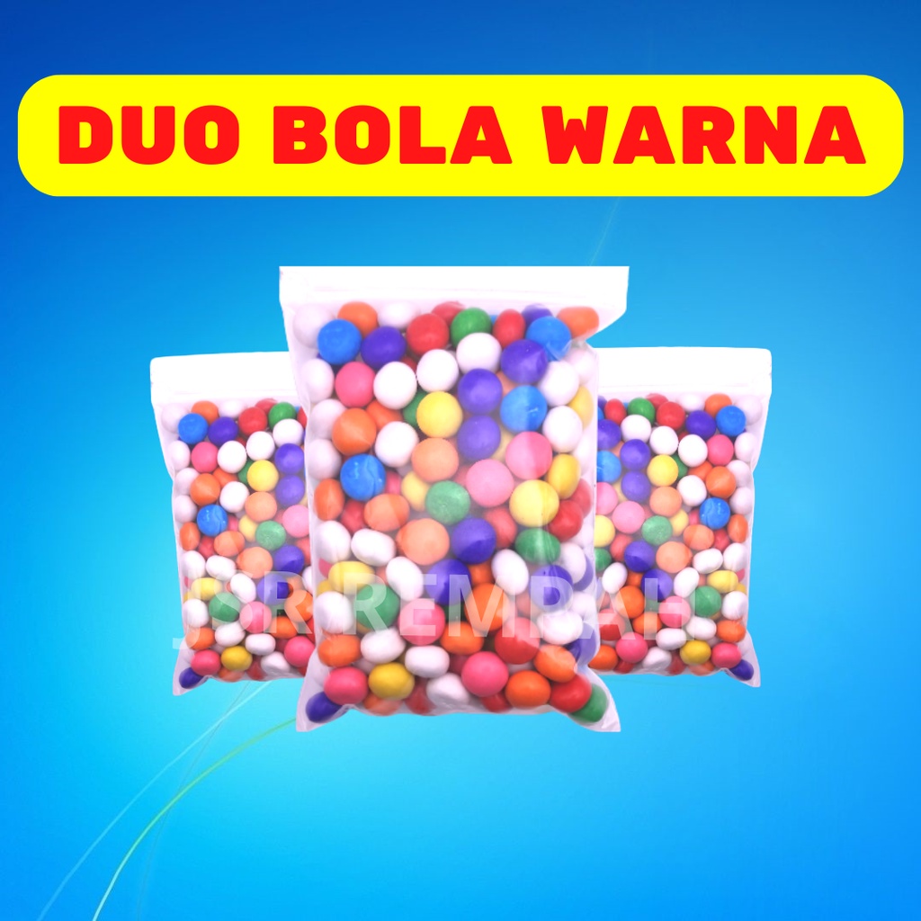 Jsr Rempah Biskuit Bola Warna Warni/Bola Bola Duo Warna Warni 100 Gram