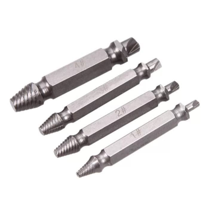 Tab Balik HSS 4 Pcs | Screw Extractor 4 pcs HSS