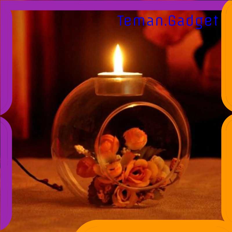 TG - DPR Faroot Gelas Lilin Glass Candle Holder Romantic Dinner 10 cm - F001