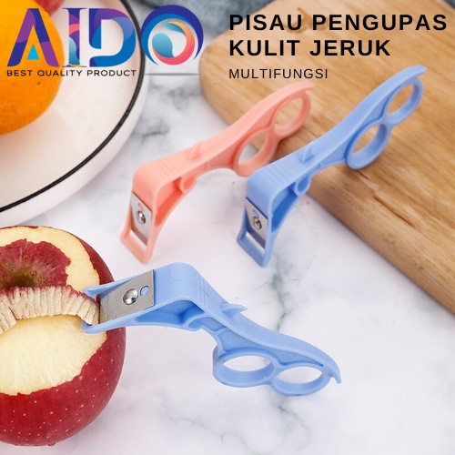 Pisau Pengupas Buah Jeruk / Apel 3 In 1 Portable Multifungsi Bahan Plastik Untuk Alat Dapur PEELER APPLE PENGUPAS BUAH 20004