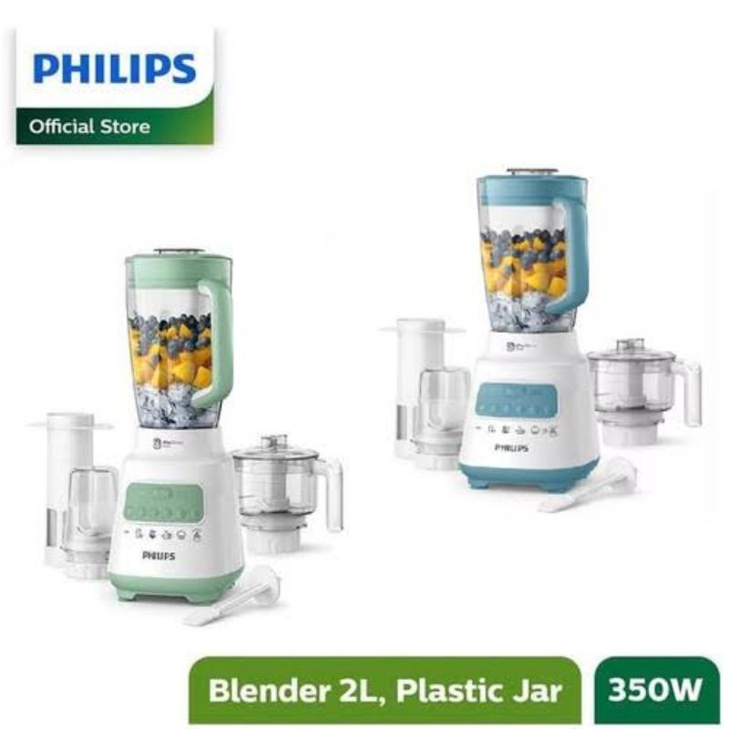 Blender philips hr2223 4in1/ blender philips 2L hr 2223/ garansi resmi philips/ gelas plastik