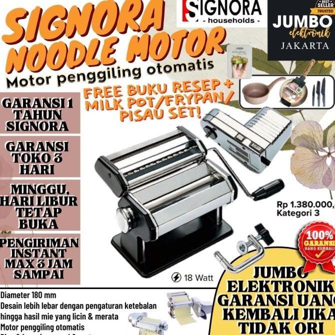 Jual Mesin Pembuat Mie Otomatis Signora Noodle Maker Motor Free Hadiah Ori Shopee Indonesia