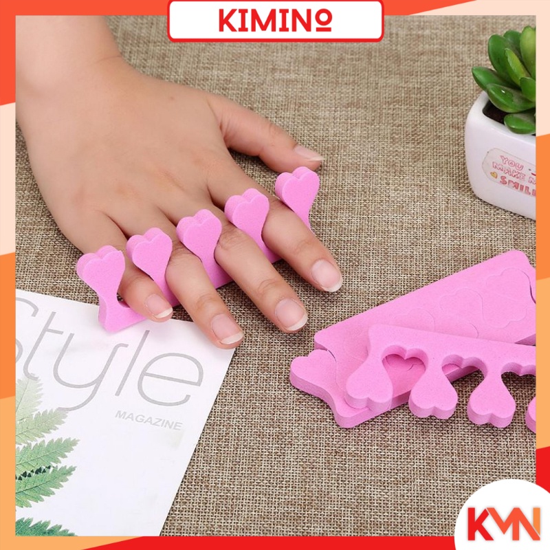 KMN (2pcs) 1set Spons Pembatas Jari Tangan Kaki Sekat Jari Kaki Tangan Toe Seperator Nail Art Manicure Pedicure