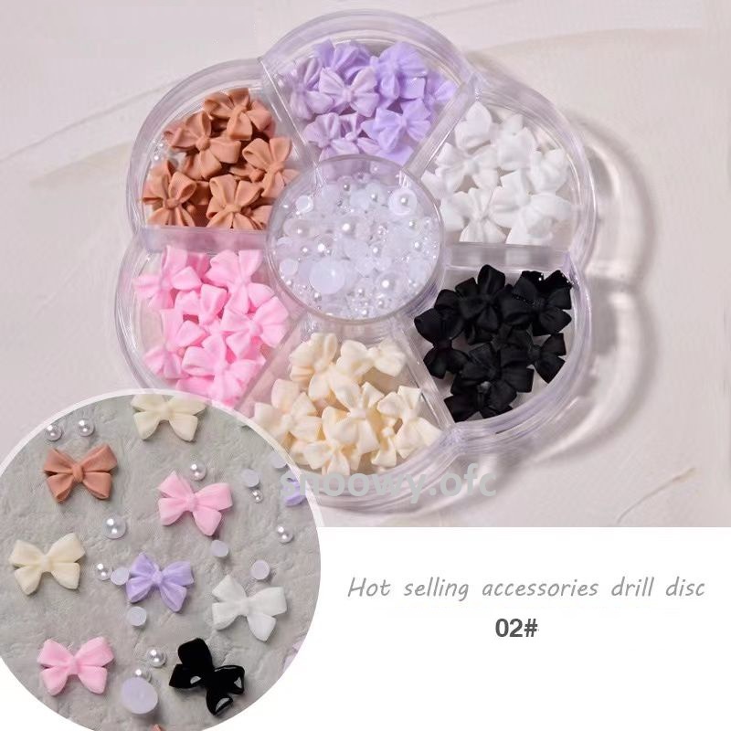 HIASAN KUKU 7IN1 pita jelly hiasan nail art 3 D 1 box