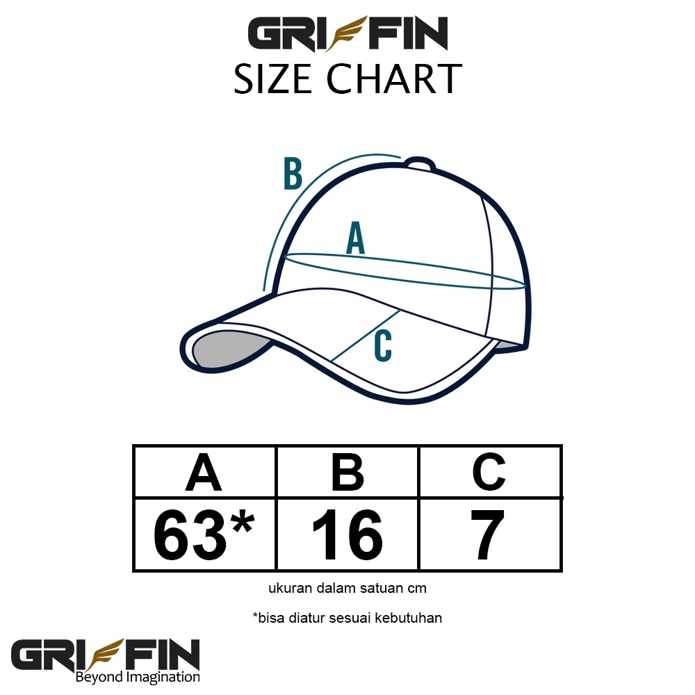 Topi Trucker Pria Wanita Unisex Putih Biru Keren Sablon Hi Density Timbul Clayton by Griffin