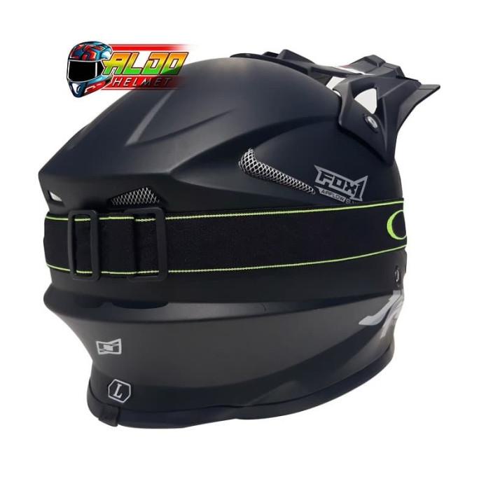 Sale Helm Jpx Cross Solid Black Doff & Goggle Original Full Face / Jual Kyt Termurah