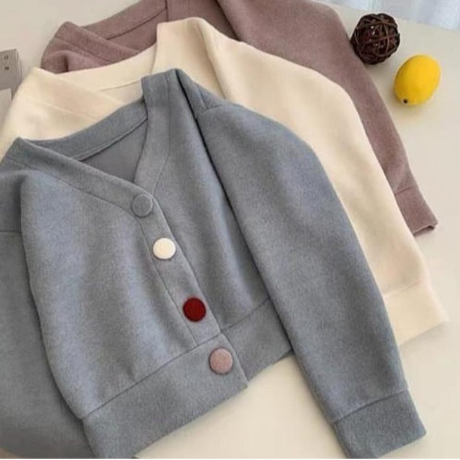 [144] SWEATER OVERSIZE PHARSA CROOPE BUTTON - SWEATER CROOPE OVERSIZE SUP6