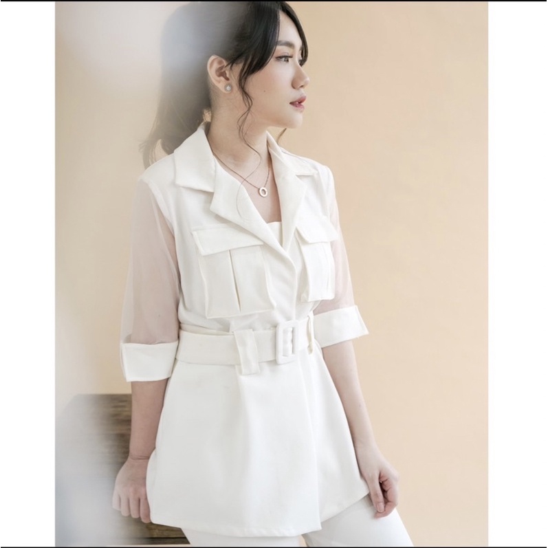 AMARANTE - DARCY TOP PEARL WHITE (preloved)