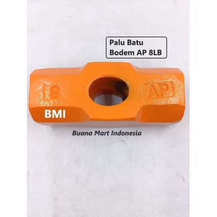 Palu Batu Bodem AP 8LB | Kepala Palu Batu Tanpa Gagang | Martil 8LB